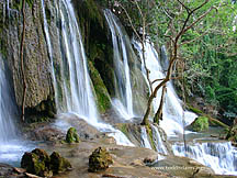 Kuang Si Falls, upper falls, Luang Prabang, Laos